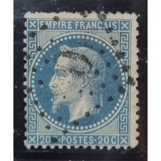 FRANCIA 1868 Yv 29Bc ESTAMPILLA CLASICA CON VARIEDAD " AUX ABEILLES" "ENTRE LAS ABEJAS" RARISIMA Y CORRECTAMENTE CATALOGADA DE LUJO 310 € !!!